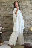 Rustic Nature Bubble Cotton Waterfall Jacket White 